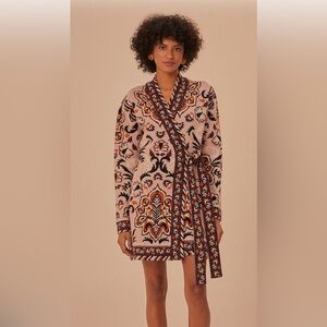Farm Rio Tapestry wrap dress